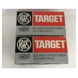 Two Boxes of 500 RWS Target 22 Long Rifle