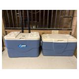 2 Coleman chest coolers