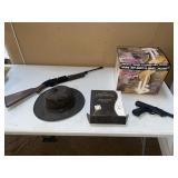 Boot dryer, leather care, leather hat, 2 BB guns