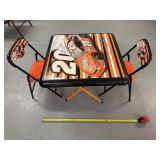 Tony Stewart Folding Table And Chairs