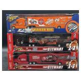 3 New Tony Stewart Truck and Cars Trailers