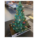 Vintage Ceramic Christmas Tree light up & music