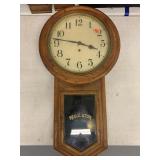 Vintage Waterbury Regulator Clock