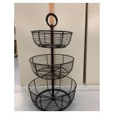 3 tiered wire basket display