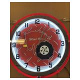 Wheel Horse neon clock