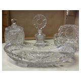Cut and EAPG Glass Perfume, Celery, Misc