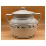 Longaberger Green Traditions Pottery Cookie Jar