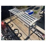 Aluminum folding scaffolding
