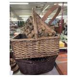 3 wicker baskets