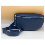 Borse in Pelle Italian Leather Black Belt Bag