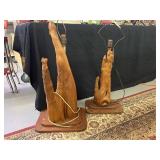 Pair of 1950ï¿½s MCM Cypress lamps