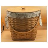 Large Longaberger Basket with Liner and Lid