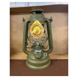 Lantern, canteen & cast iron horse