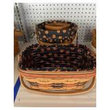 Lot of 3 Longaberger Baskets Halloween