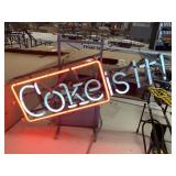 Coke is it neon sign