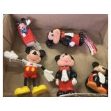 5 vintage Mickey Mouse Toys