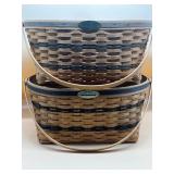Lot of 2 Large Longaberger Traditions Baskets