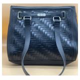 Black Leather Longaberger Purse Handbag