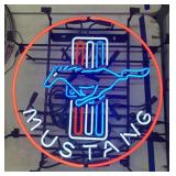 Mustang neon sign