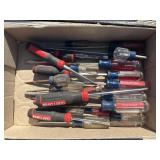 Flat of Craftsman Screwdrivers