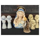 Rubenï¿½s Japan Madonna Planter vase MCM Angels