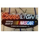Coors Light NASCAR neon sign