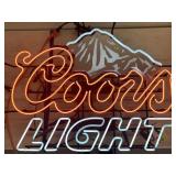 Coors Light neon sign