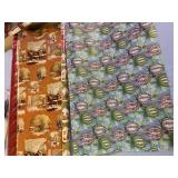 4 rolls vintage wrapping paper dept store big roll
