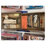 2 flats of assorted train items