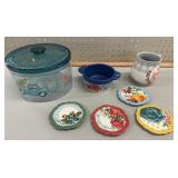 Pioneer Woman Lot Bowl Coasters Mug