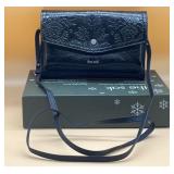 New Black Leather "The Sak" Crossbody Prse