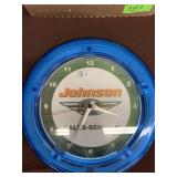 Johnson Boat motors clock, Johnson promotional
