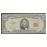 Series 1963 $5 Red Seal Note
