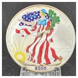 2000 American Silver Eagle, Colorised