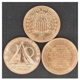 3 Oz. Fine Copper(3x 1 Oz. Rounds)