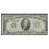 Series 1934A $10 Green Seal Federal Reserve Note