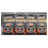 Lufkin Hi-Viz Magnetic 30 Foot Tape Measures(x4)