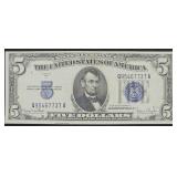 Seires 1934D $5 Blue Seal Silver Certificate
