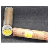 1 Partial Tube and 1 Roll of Pennies(