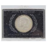 1964 Kennedy Memorial Half Dollar w/ Stamps