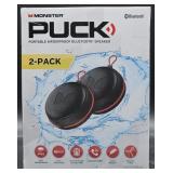MonsterPuck 2-Pack WaterProof Bluetooth Speakers