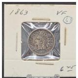 1863 Indian Head Cent(VF?)