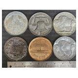 Coin Replica Medals(x6)