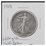 1918 Walking Liberty Half Dollar