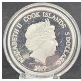 2017 Cook Islands $5 Silver-Patrick Kane(409/1000)