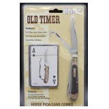 Old Timer Horse Pick/Card Combo Knife Pack