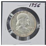 90% Silver 1956 Franklin Half Dollar