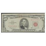 Series 1963 $5 Red Seal Note