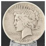 KEYDATE 1921 Silver Peace Dollar