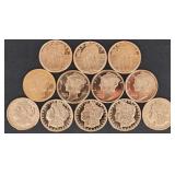 3 Oz. Fine Copper(12x 1/4 Oz. Rounds)